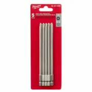 Milwaukee PHILLIPS POWER SCREWDRIVER BITS PH2x148mm 5-Pieces *USA Brand