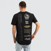 [Nena and Pasadena AFL] Collingwood Magpies AFL Vert Tee Jet Black