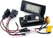 MKVAXR 2X Car LIGHT Number License Plate Lights, for, A4 B8 A5 Q5 S5 TT S4 A1 A6 S6 A7 S7, for VW, for Golf MK6, for Jetta, for Passat, for Touran Car Number Plate Light