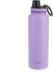[Oasis] Stainless Steel Double Wall Insulated Challenger Bottle W/Screw Cap 550Ml - Lavender