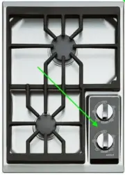 Wolf CT15G Cooktop Knobs | Set of Two | Brushed Metal | Factory Wolf Knobs | OEM