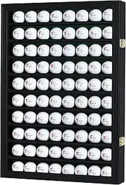 80 Novelty/Fan Shop Golf Ball Display Case Holder Wall Cabinet