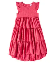 [C'era Una Volta] C'era Una Volta Tulip tiered dress Y 16 pink