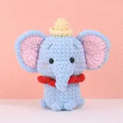 Trunky The Elephant Crochet, Handmade Stuffed Elephant, Elephant Plushie