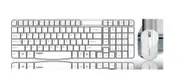 RAPOO X1800S 2.4GHz Wireless Optical Keyboard Mouse Combo Black - 1000DPI Nano Receiver 12m Battery (White) By Order