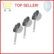 3pc Stainless Steel Coffee Measuring Scoop - Baking Cooking Kitchen Spice Salt S