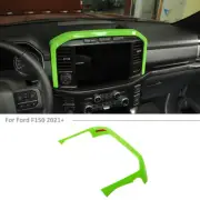 Center Console GPS Navigation Cover Trim Frame For Ford F150 2021+ Light Green (for: Ford)