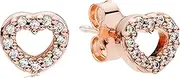 [Generic] Starfish earrings gold plated VanThaiLe - Silver rose series shiny fan-shaped crown bow daisy earrings exquisite jewelry