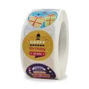 500pcs/set Cute Happy Birthday Stickers Birthday praty Gift Decoration Tag Seal Label Kids toys Package Scrapbooking Stickers