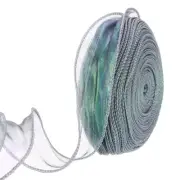 1 1/2" Wide Sheer Wired Organza Ribbon Chiffon Ribbons 40 Yard Green