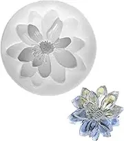 3D Flower Silicone Molds Epoxy Resin Jewelry Pendant Mould Making Craft Mold, Durable and Easy to Use, 4.3cm Diameter