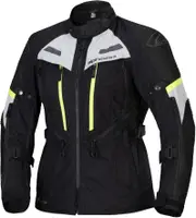 Alpinestars Bogotá Pro, textile jacket Drystar women , color: Black/Light Grey/Neon-Yellow , size: XL