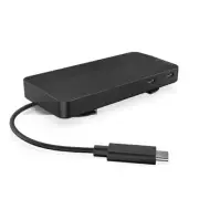 Lenovo USB-C Dual Display Travel Docking Station, Eclipse Black