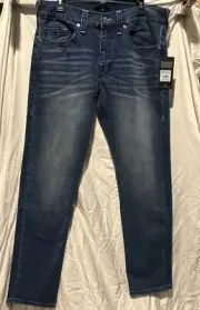True Religion Geno Relaxed Slim Jeans Men’s Size 34x32 Medium Cloudburst Blue