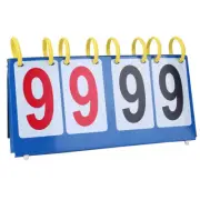 (4-digit) Scoreboard PVC Waterproof 3-digit 4-digit Tabletop Score Flipper LJ
