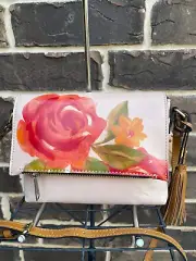 NWT $149 Patricia Nash Paris Citrus Rose Placement Small Corfu Crossbody