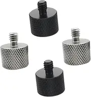 COHEALI 4Pcs Male to Female Microphone Stand Adapter Screw Lightweight for Connecting Microphones Cameras and Recorders Easy Installation