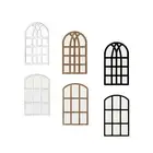 Arched Window Pane Mirror Acrylic Background for Bedroom Living Room Hallway
