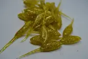 JASONS 2" FOOTBALL SHAD 30 PACK CRAPPIE LURES JIGS GOLDY
