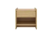 Koran Wooden End Lamp Side Table W/ 1-Drawer Natural