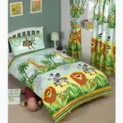 JUNGLE TASTIC ANIMAL THEMED BEDDING BEDROOM – SINGLE, TODDLER & DOUBLE SIZES