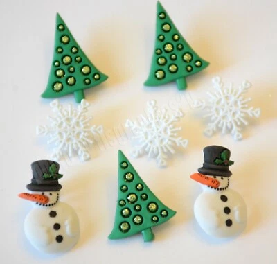 Christmas Past / Jesse James / Dress It Up Holiday Collection / Snowmen & Trees