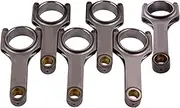 Connecting Rods Compatible With BMW 5 7 Series E32 E34 M30B35 Big 6 engine W/APR ARP 2000 3/8" Bolts Compatible With M30B28 M30B30 M30B32 Cranks Pin