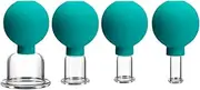 4 Pcs Vacuum Face Skin Lifting Facial Cups Rubber Cupping Set Face Massager Anti-Wrinkle Cupping Anti Cellulite Cup