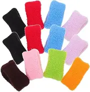 NULYLU Elastic Ponytail Holder Hair Band 12 Pieces Girl Hair Ties Small Bun for Festival Occasion