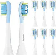 Replacement Brush Heads Compatible with Philips Sonicare Toothbrush, Electric Toothbrush Heads Compatible with Phillips 2/3 Series/DiamondClean/EasyClean/FlexCare/HealthyWhite/PowerUp, 8 Pack Refills