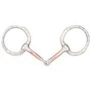 Tough-1 SS Engraved Snaffle D-Ring Bit