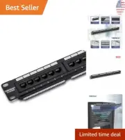 Reliable Cat6 Patch Panel with Color-Coded Labeling for Easy Configuration