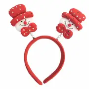Christmas Snowman Head Santa Claus Headband Hair Hoop Christmas Decorations