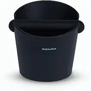 Coffee Knock Box for Coffee, ABS Coffee Grind Knock Box, Shock-Absorbent Durable Coffee Espresso Knock Box Dump Bin Grind Waste Removable Detachable Knock Bar and Non-Slip Base Colors (Black)