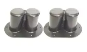 2pc 36mm Dual Ports Plastic DJ/PA Speaker Stand Internal Adapter Top Hat For JBL