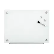 Quartet Frameless Magnetic 45x60cm Tempered Glass Office Board Dry-Erase Surface