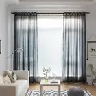 Tulle Sheer Curtain For Room Solid Color Long Curtain For Bedroom Home DoorDecor