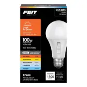 Feit A19 E26 (Medium) LED Dusk Dawn Bulb White/Color Changing 100Watt