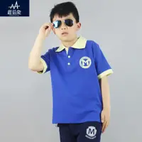 在飛比找ETMall東森購物網優惠-POLO衫翻領小學生衣服男童短袖