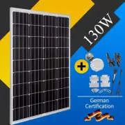 130W Watt Mono Solar Panel Kit Mono 12V Home Off Grid Battery Charging Power AU