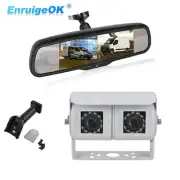 Dual Lens Reversing Camera & Split Screen Mirror Monitor Kit for Commercial Van