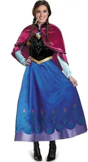 Adult Princess Anna Costume Christmas Cos Fancy Dress Outfit_y BSSM S