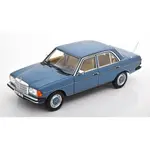 【名車館】原廠 MERCEDES BENZ  200 W123 1980-1985 BLUE 1/18 (合金車)