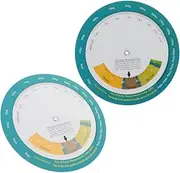 VERDANVERSE 2pcs Bmi Tracking Index Wheel: Wall Mount Body Weight Calculator - Height Measurement Tool - For Gym Home Institutions Monitors