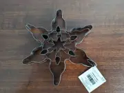 Brother Sister Snowflake Christmas Party Cookie Cutter 7.5" Metal Hobby Lobby