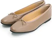 MARGARET HOWELL idea(マーガレット・ハウエル アイデア) 2887 Women's Rain Shoes, Ballet Shoes, All Weather Compatible, Brown (Oak), 24.0 cm
