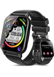 Smart Watch (Answer/Make Calls), 1.85" Smartwatch for Men Women IP68 Waterproof,