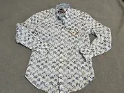 Robert Graham Long Sleeve Button Up Shirt Mens Medium NWT $198