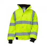 Yoko Childrens/Kids Hi-Vis Bomber Jacket Yellow L