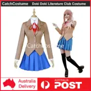 Doki Doki Literature Club Cosplay Costume Yuri Natsuki Monika Sayori Uniform